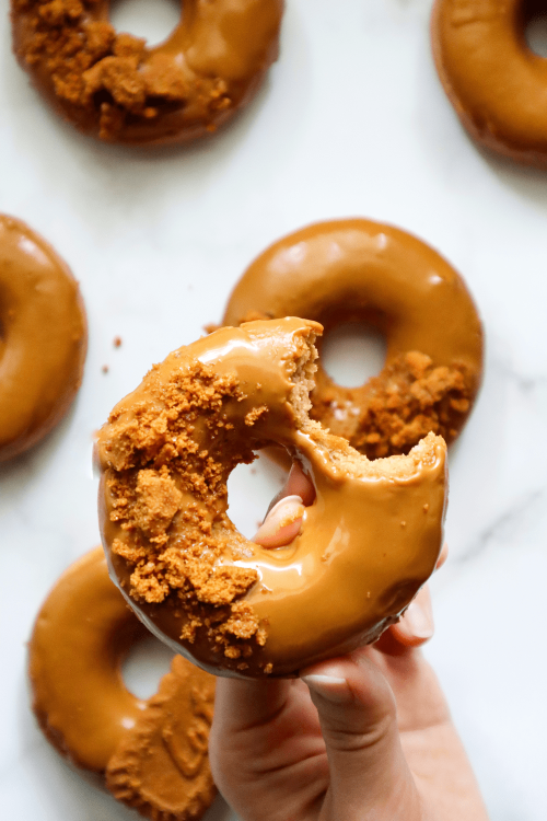 Lotus Biscoff Doughnuts (Vegan Friendly)