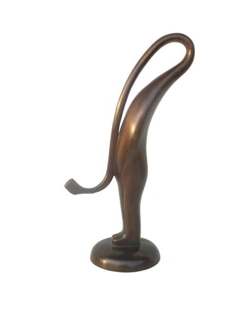 A sculpture titled ‘Stretch (Abstract Modern Minimalist Man sculpture)’ by sculptor Jianyong Guo. In a medium of Bronze. #artist#sculpture#sculptor#art#fineart#Jianyong Guo#Bronze#metal#limited edition