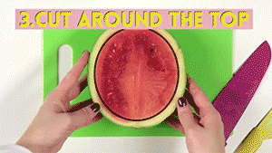 myresin:  lunchbox-philosopher:  xghoststreak:  sizvideos:  Watch it in video Follow our Tumblr - Like us on Facebook  I thought watermelon just had too much rind and that was wrong until I saw the next gif    I didn’t know that people are mangoes