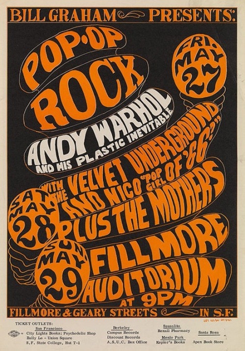  Andy Warhol and his Plastic Inevitable show with the Velvet Undergound & Nico plus The Mothers 