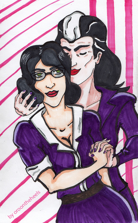 Admin &amp; Pauling, drawn for my friend @darii0 (Pssst, it there a ship tag?)