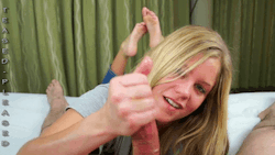 ephebophile65:  teasebyhand:  mmmmm stroking just the head…  I have no idea where you got the notion that I would ever let you cum.  Put that thought out of your mind, you silly boy; it’s not going to happen. 