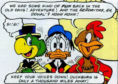 glitteringgoldie:  Kukukuku~From Don Rosa’s “The Three Caballeros Ride Again” (2000)