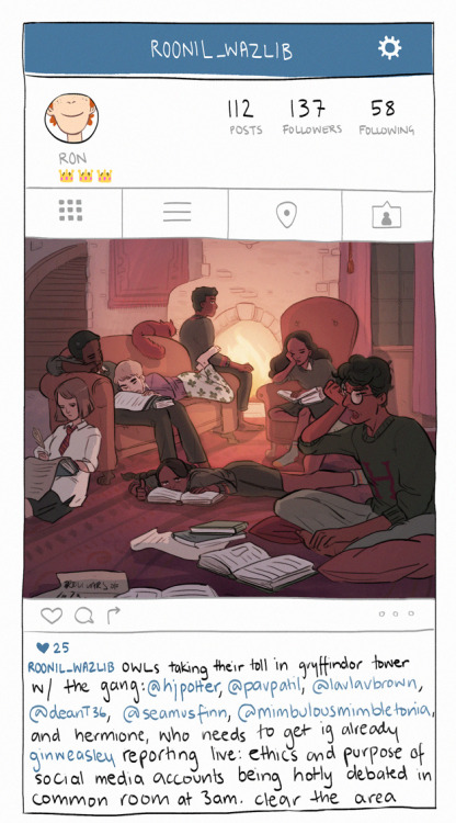 sparkitors:snapchat, insta, and quidditch=games that gryffindor just can’t lose. amazing illos &amp;