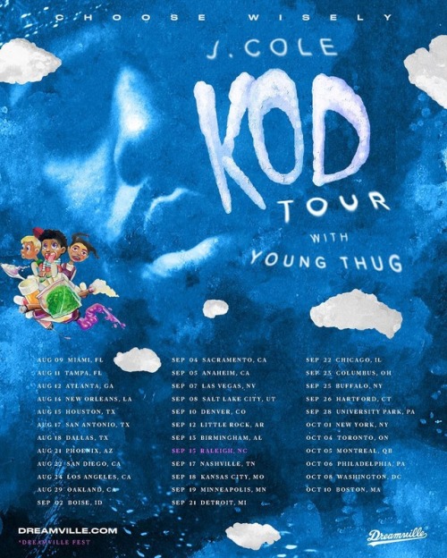 teamcole - @jcolenc - “KOD Tour. @youngthug. Presale tomorrow....