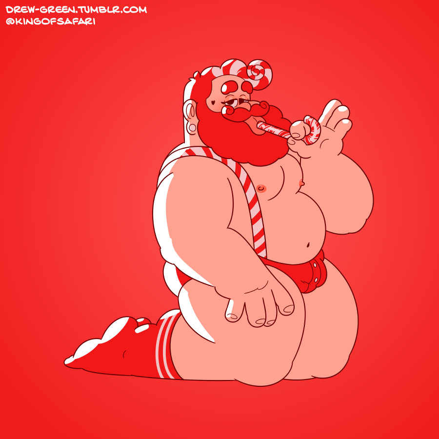 drewdrawspinups:  drew-green: Happy holidays! ~Drew  Happy belated holidays.  :)