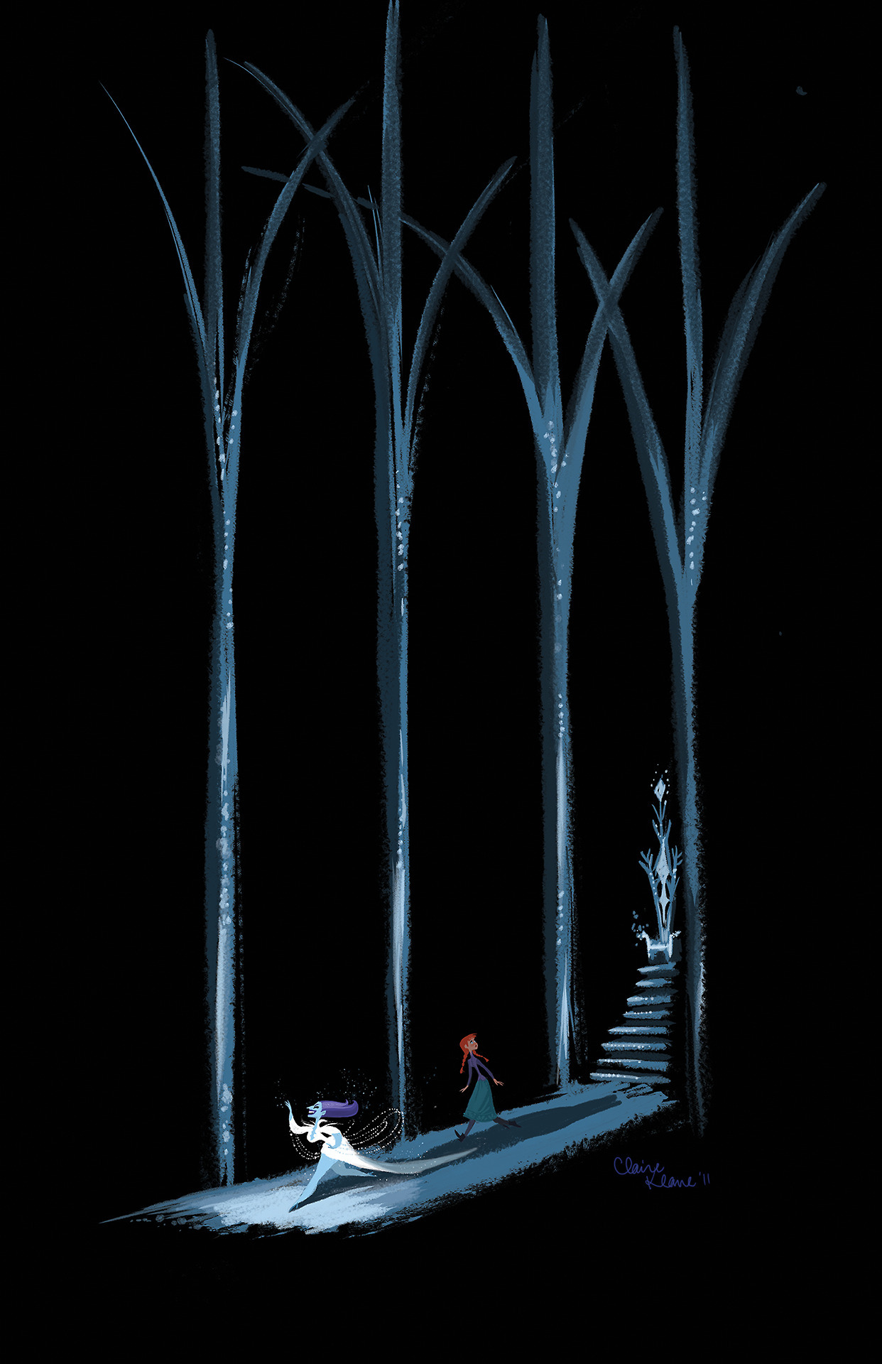 animationandsoforth:  Early Elsa character designs by Claire Keane 