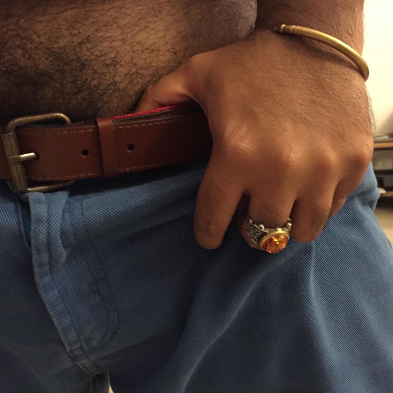 demvisualfeels:New ring and my favorite oversized denim shorts