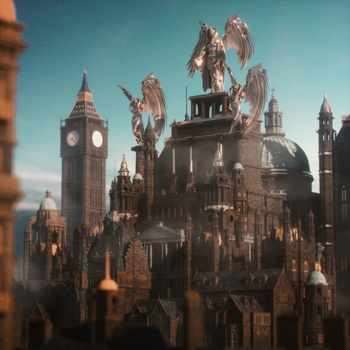 Ark Cathedral - [DAY_973]Victorian architecture kit by: Kitbash3D