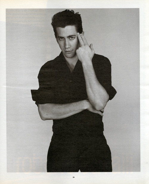 mattystanfield:  Jake Gyllenhaal INTERVIEW Magazine | 2002 Photograph | Alexandra Galkin  