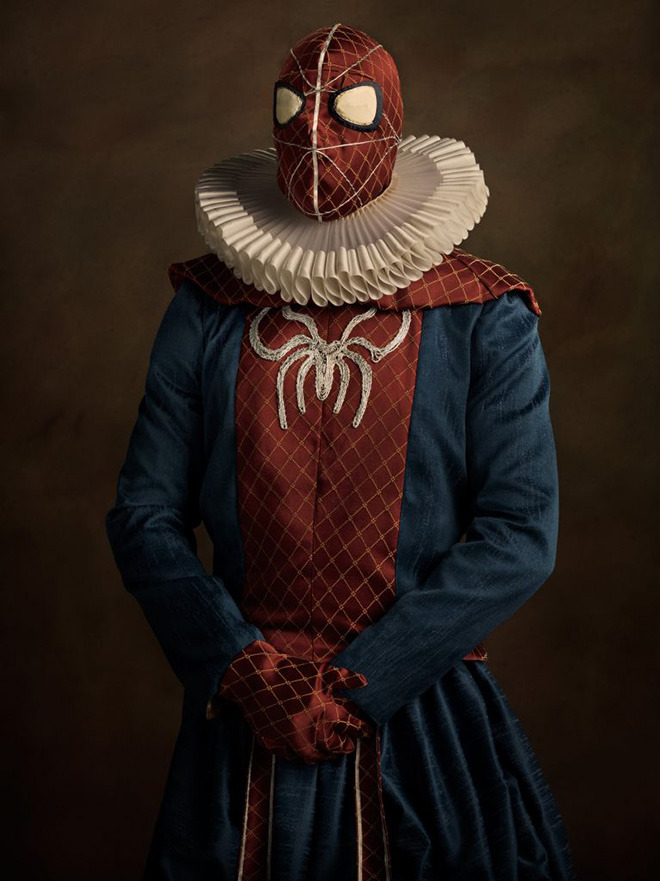 theinturnetexplorer:    Elizabethan Era Superheroes by Sacha Goldberger.  