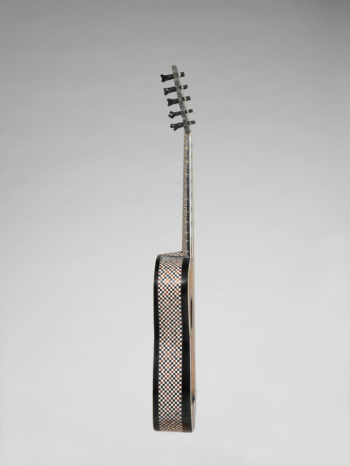 Guitar, ca. late 1600sattr. Giacomo Ertel (German-born, cr. Italy)- Materials: Body/Top: Fruitwood/S