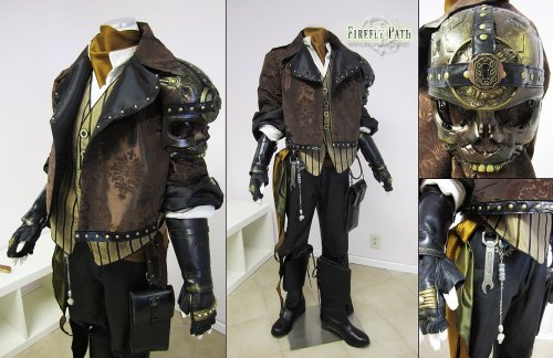 amberheartsanvil:  Gentleman Steampunk Pirate by Lillyxandra  “This is the matching costume to the Lady Steampunk Pirate Costume. One of my goals making these costumes was to be able give both costumes a steampunk feel with out having useless gears