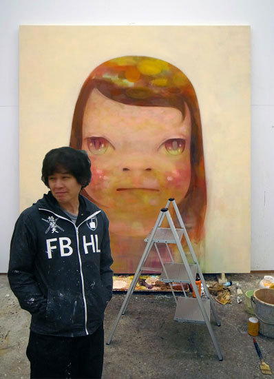 crispycrunchlunchpunch:  Yoshitomo Nara in his Studio from W Magazine 