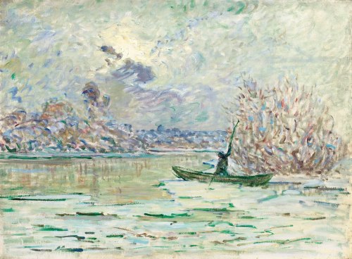 Claude Monet - The Winter near Lavacourt, 1880
