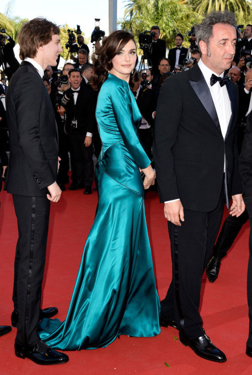 Rachel Weisz (in Prada), Michael Caine, Harvey Keitel, Jane Fonda attend the premiere of &ldquo;La g