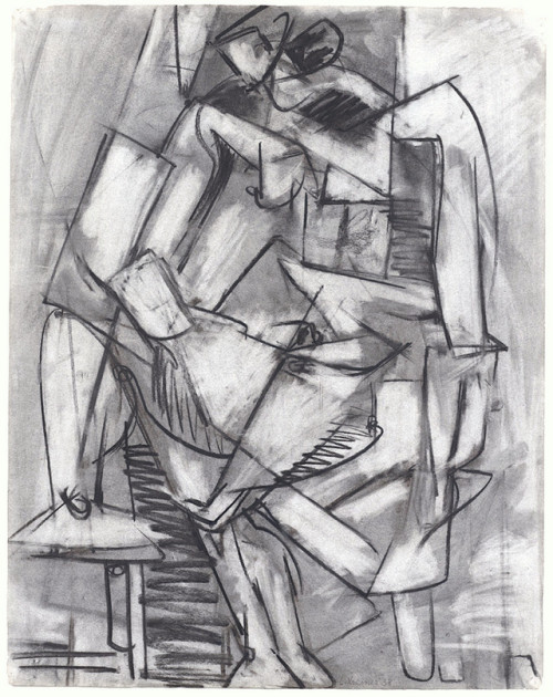 “Nude Study From Life”, 1938 By: LEE KRASNER&hellip;.