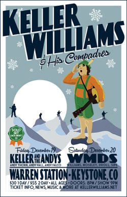 Keller Williams & His Compadres - artwork, illustration, ad, poster