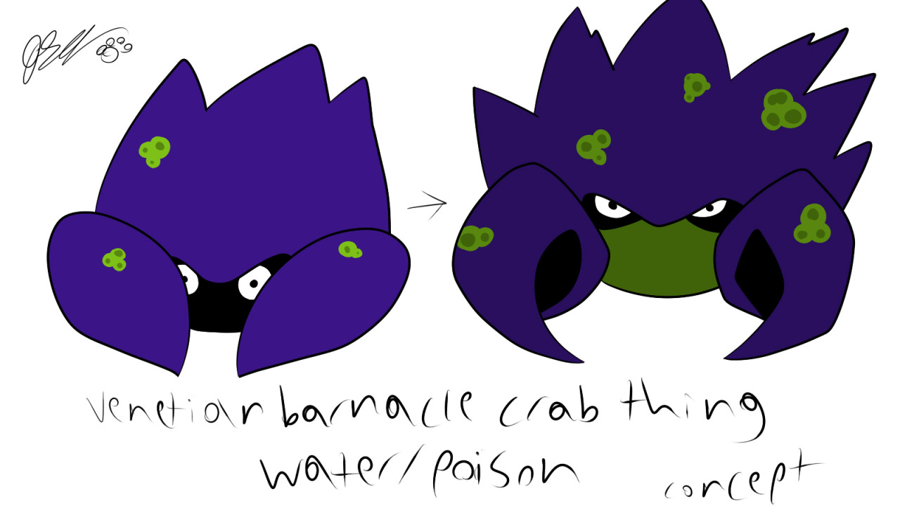 Fakemon concepts for The Main Stitch