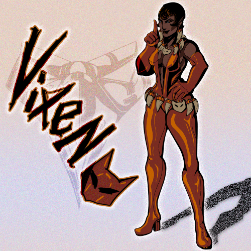 A doodle sheet I did while binge-watching Justice League Unlimited.As you all can tell Vixen is my f