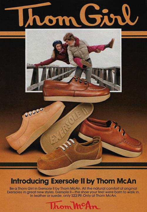 Melville Corp, 1980 #Thom McAn#ad#1980#Exersole II#advertisement#shoes#Exersoles#advertising