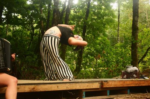 zelamish:  I did a little improvised contortion act at the variety show we held for NW Blues Recess 