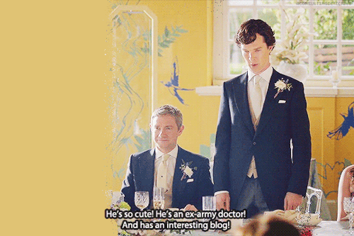 aconsultingdetective: Legit Johnlock Scenes When John was dating other people vs When Sherlock and J