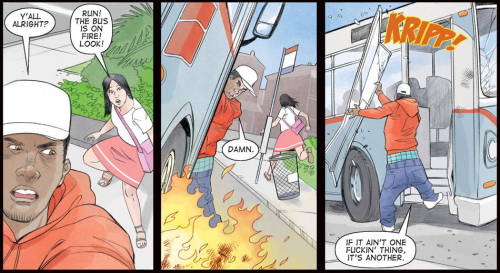 superheroesincolor:  Power Lines #2  (2016)  //   Image ComicsStory and art by Jimmie RobinsonGet it now here[ Follow SuperheroesInColor on facebook / instagram / twitter / tumblr ]  Dopeeeeeee