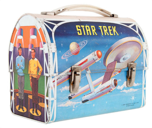 gameraboy2:1968 Star Trek metal lunchbox and Thermos