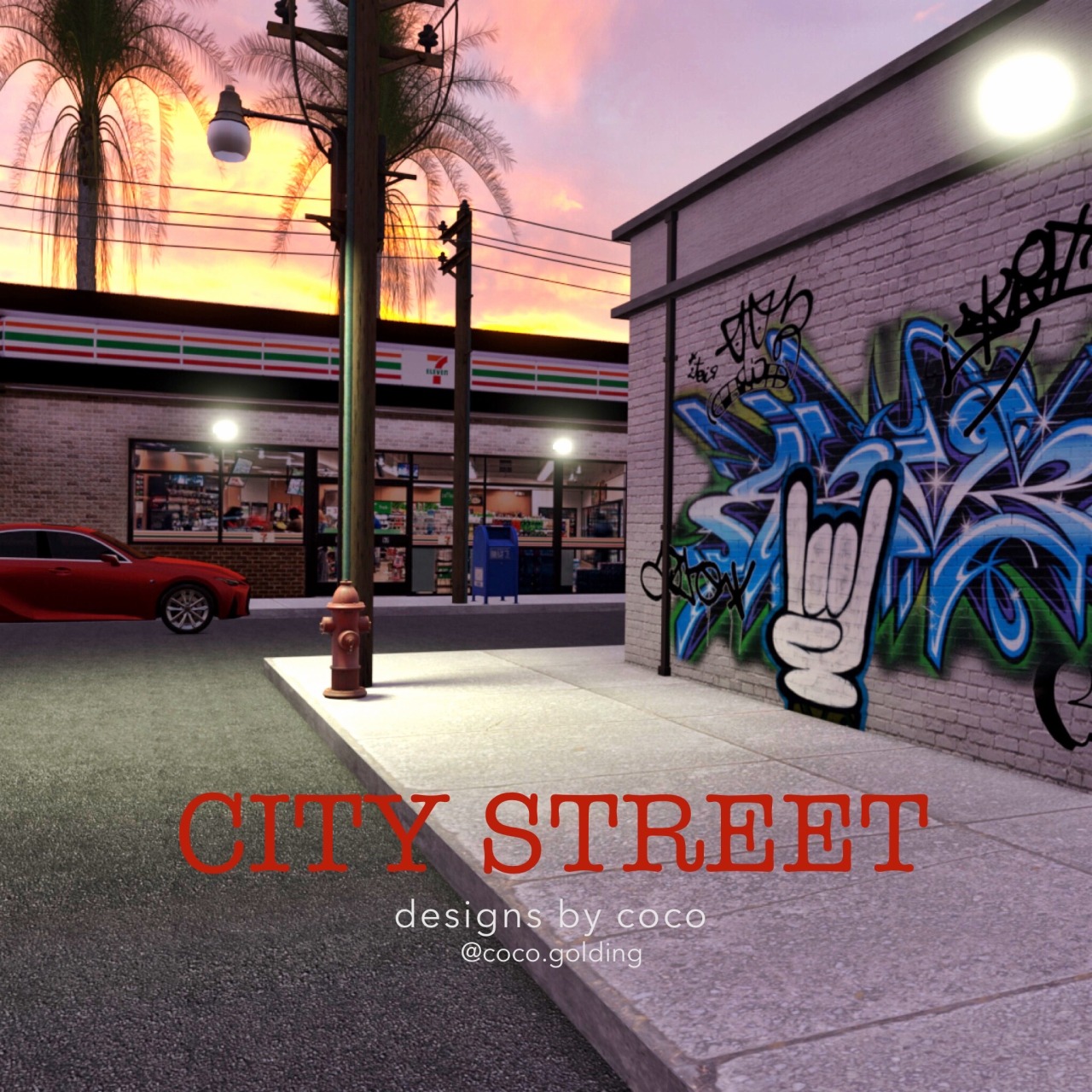 designs by coco — City Street Corner