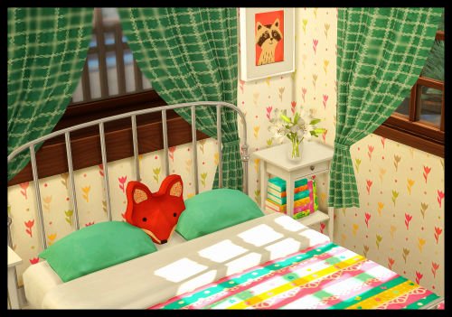 harinezumi-sims:Decorated this cutteee house by @teekalu because I’m in the mood for anything 