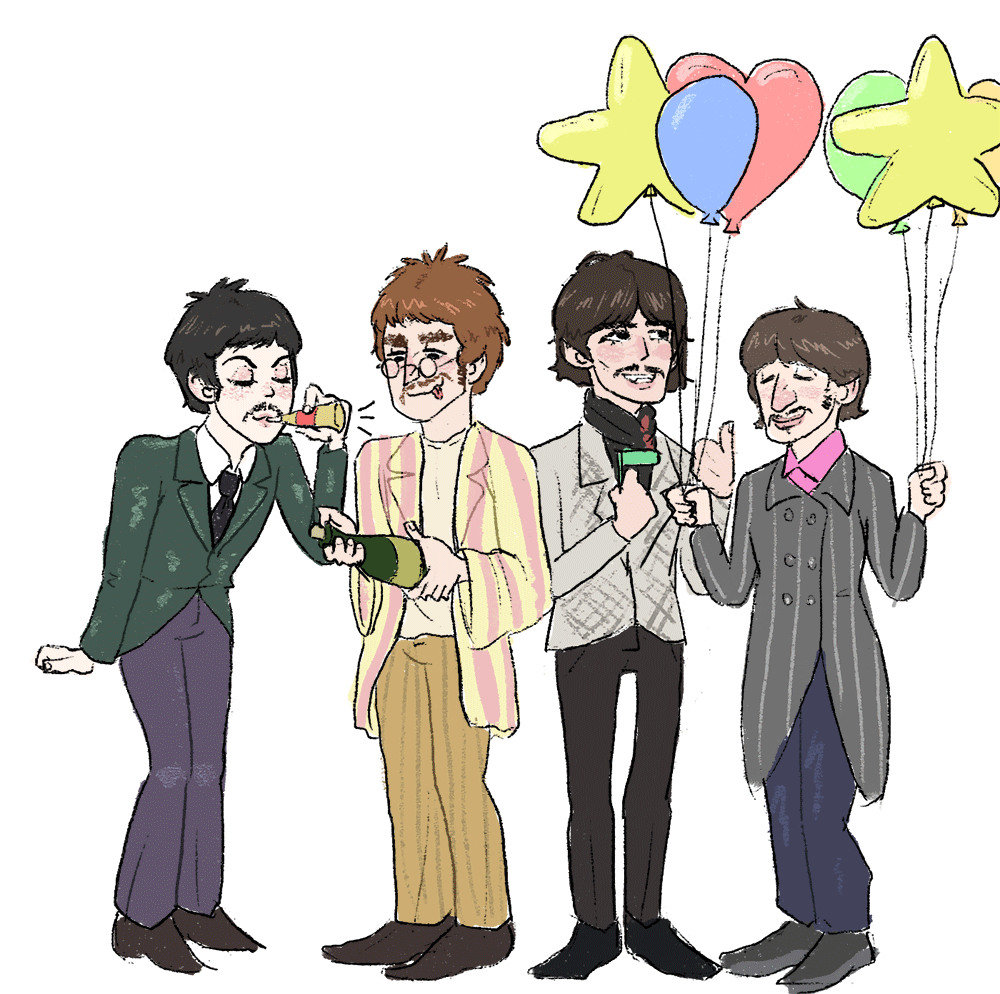 The Beatles Art - single-pigeon: Happy New Year 1967 2017!