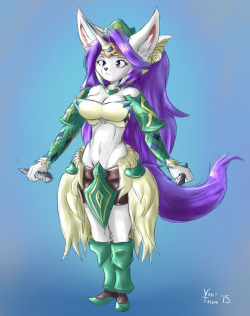 vantarts:Time for waifu post! Sierra from Legend of mana but in her Rise of mana outfit! I had to uber boob her vwv;