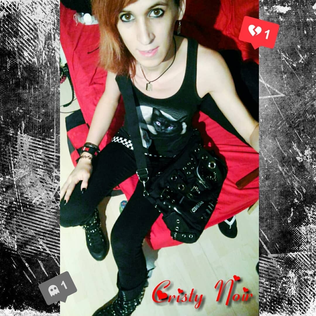 Selfie from last night before we went to party #emo #emogirl #rawr #tgirl #altgirl