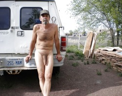 manlydadchaser63: …Dad doesn’t care that he is naked outside, you can’t get over how big his dick is…