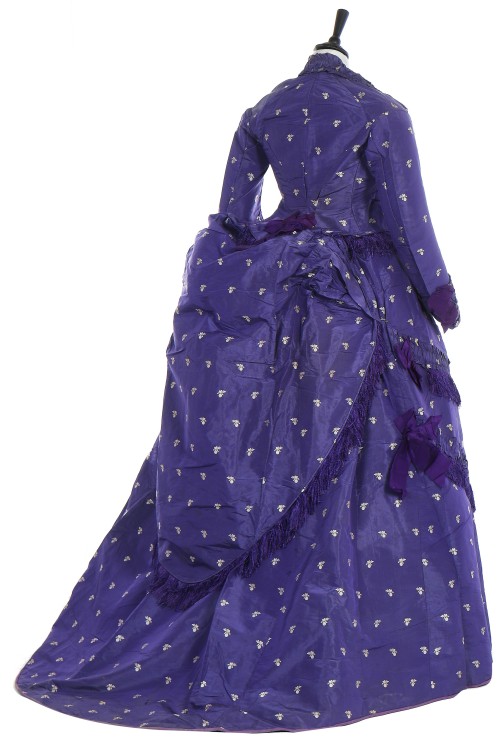 Dress, early 1870′sFrom Kerry Taylor Auctions