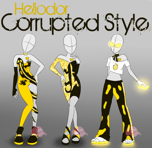 Gemsona- Corrupted Syle Outfists based off of Heliodor&rsquo;s corruped form: