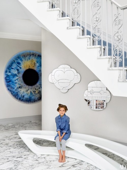 Posted : tinamotta.tumblr.com Fonte : Nadja Swarovski’s Colorful Family Home Outside of London