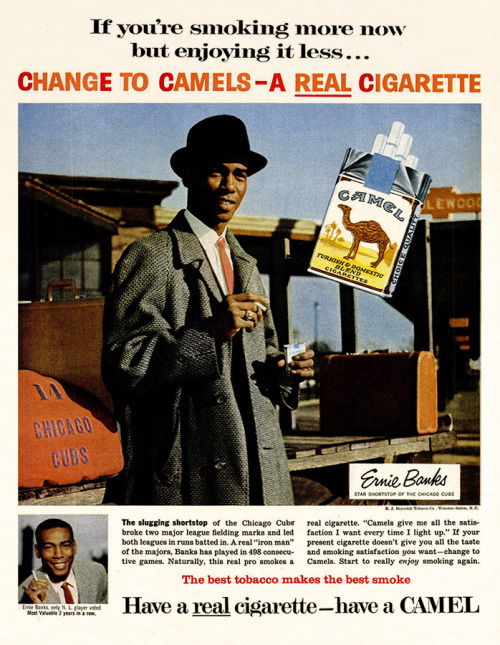 Ernie Banks for Camel Cigarettes, 1960