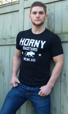 ajaxx63:  Horny Bastard T-shirt in Athletic Fit.- Visit us online at http://www.ajaxx63.com