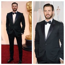 thelifeofnelly:  Holy. Fucking. Shiiiiiiiit 🔥🔥🔥 #ChrisEvans #MyBoy #Oscars #Oscars2015 #RedCarpetFashion