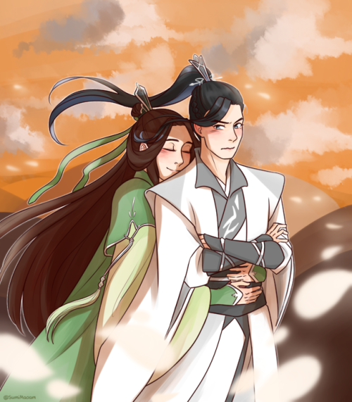 princessu-sumi:a pair of lovers flying home