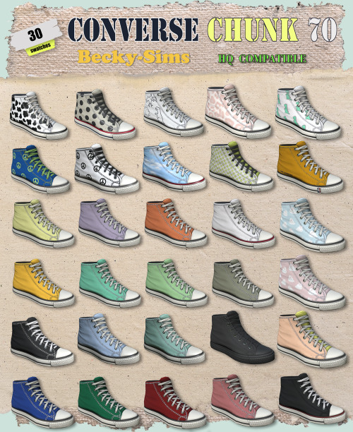 becky-sims: V1  BECKYSIMS_Converse Chunk 70  male+female+toddler V2  BECKYSIMS_Converse Hand embroid