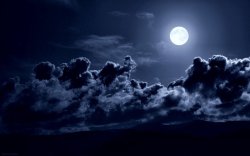 Photo: Moonlight AndDark Clouds In Arcipelago