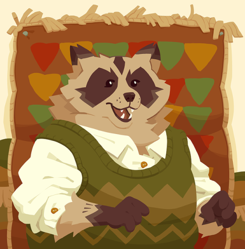 Drew this raccoon lad today.