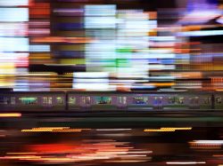 bobbycaputo:  Commuter Train, Tokyo Photograph