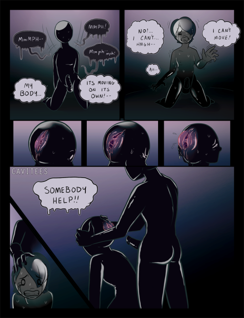 cavitees:  Comic commission for Jobix :3    oh my~ literal mind fuck O oO