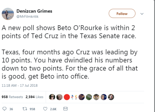 yeahiwasintheshit: cherryblossomgal: Vote for Beto, Texans!!! can you just imagine a world without t