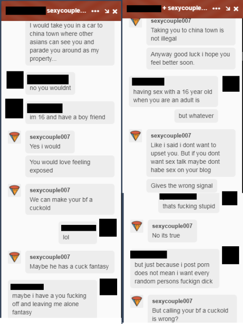 chinkycumbunny: 71superglidefx:   werewolves-do-wander:     A FRIEND ON TUMBLR IS RECEIVING HATE MAIL, THREATS AND MORE.   She has gone as far as to lie and state that she is underage just to get them to leave her alone and they have continued.  Here