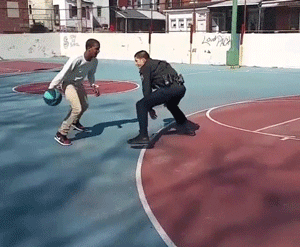 mashable:  Well, that’s embarrassing. This kid turned the court into an ice skating